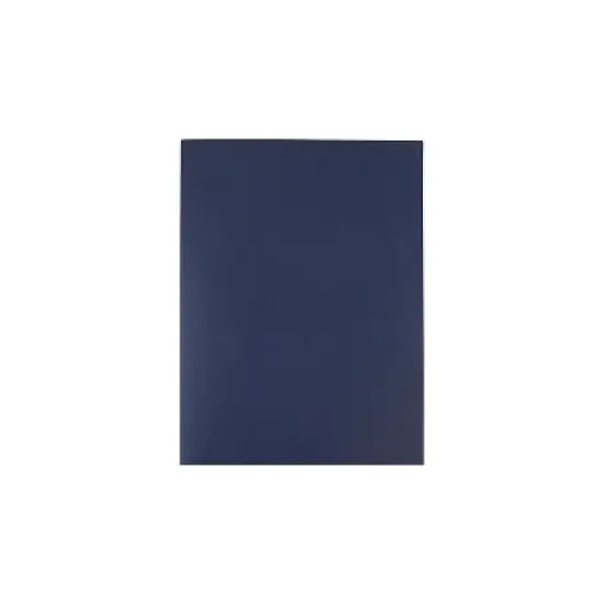 JAM Paper 2-Pocket Presentation Folders Navy Linen 100/Box 26982B image {5}