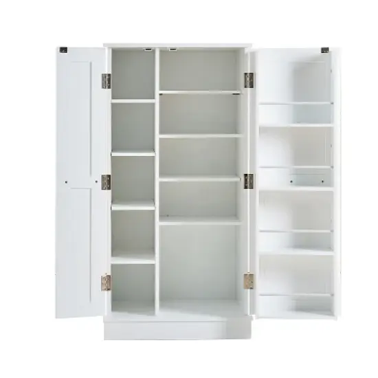 Bella Depot Freestanding 47"H Pantry Cabinet with Adjustable Shelves image {5}
