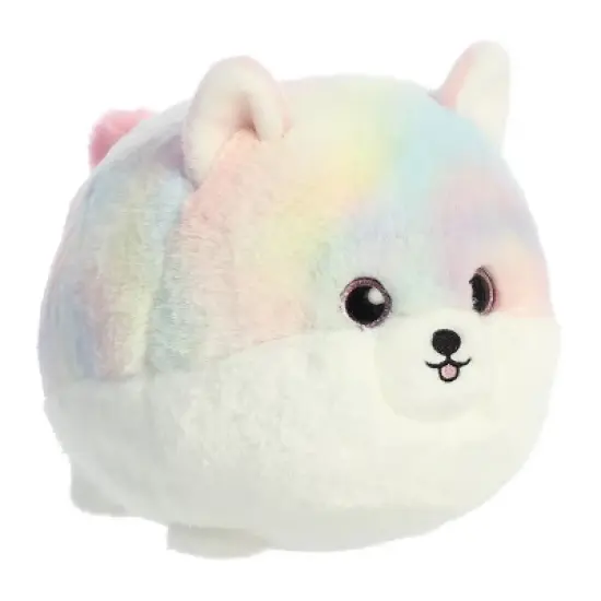 Aurora Teddy Pets 10" Rainbow Pom Multicolor Stuffed Animal image {1}