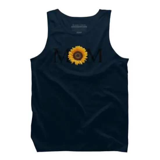 Men's Design By Humans Mother's Day Sunflower Mom By FridayFusion Tank Top image {5}