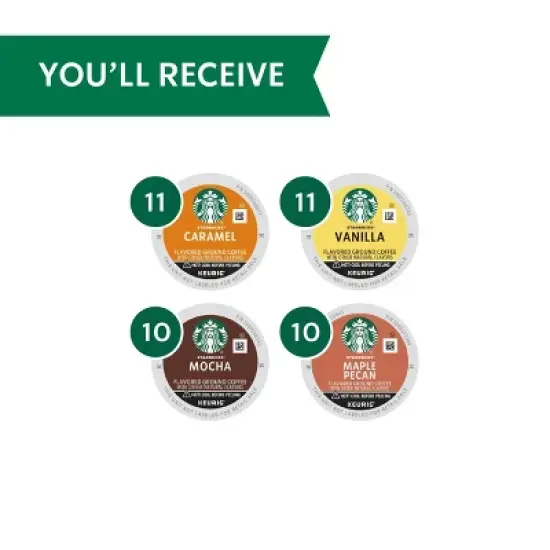 Starbucks Naturally Flavored Variety Pack Keurig K-Cup Coffee Pods  - 42ct image {2}