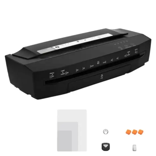 VEVOR Laminator Machine, Cold and Hot Lamination for Max A3 Paper Size, 1 min Quick Warm Portable Laminator, 3-10 mil Thickness, Black image {8}