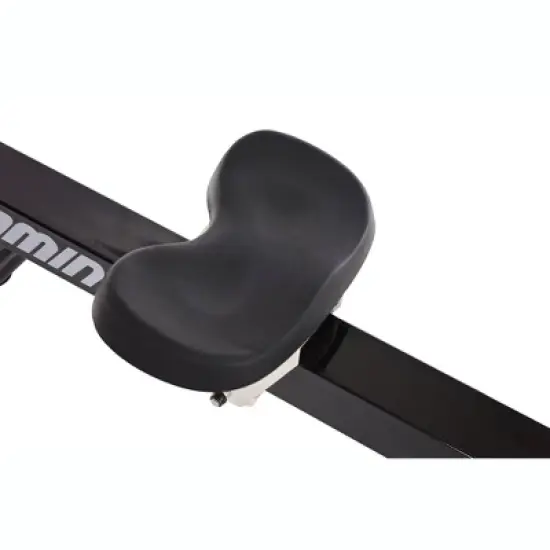 Stamina Multi-Function Cardio Exercise Foldable Fitness Air Rower Rowing Machine w/Built-In Wheels & Adjustable Foot Straps, Black/White image {3}