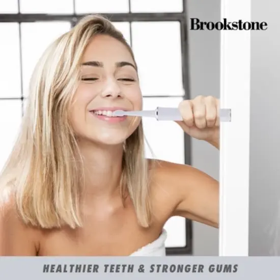 Brookstone Sonic Electric Toothbrush - 5 Modes, 2-Min Timer, Deep Clean for Teeth & Gums image {5}