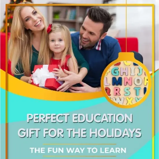 Leo & Friends Wooden Chunky Alphabet Puzzle for Toddlers image {6}