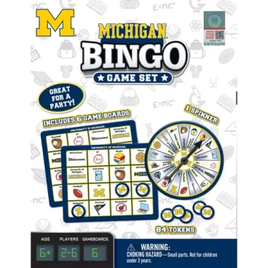 MasterPieces Kids Games - NCAA Michigan Bingo Game image {1}