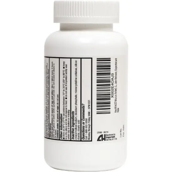 HealthA2Z &ndash; Guaifenesin 400 mg Mucus Relief Expectorant (Does not contain Benzene - 300 Tablets) image {2}