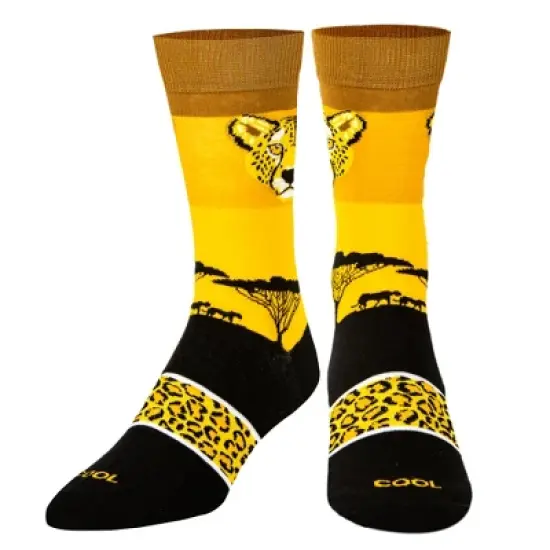 Cool Socks, Wild African Safari, Jungle Animal Prints, Funny Dress Socks, Adult image {1}