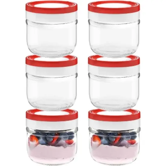 Tribello Glass Mason Jars with Lids image {7}
