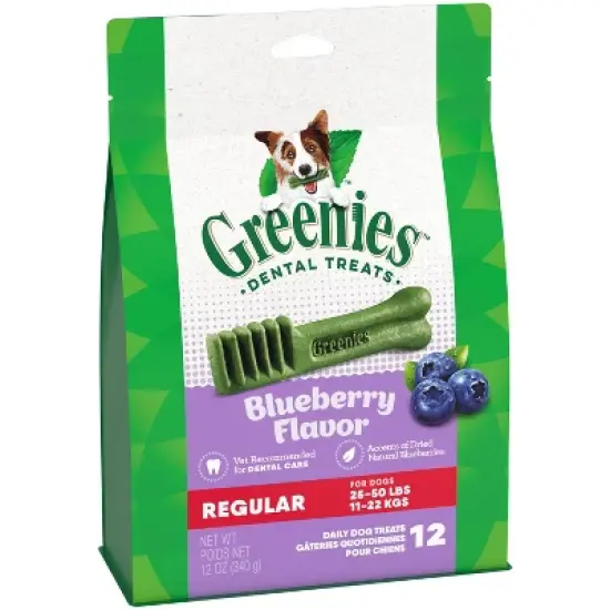 Greenies Blueberry Regular Dental Dog Treats - 12ct image {5}