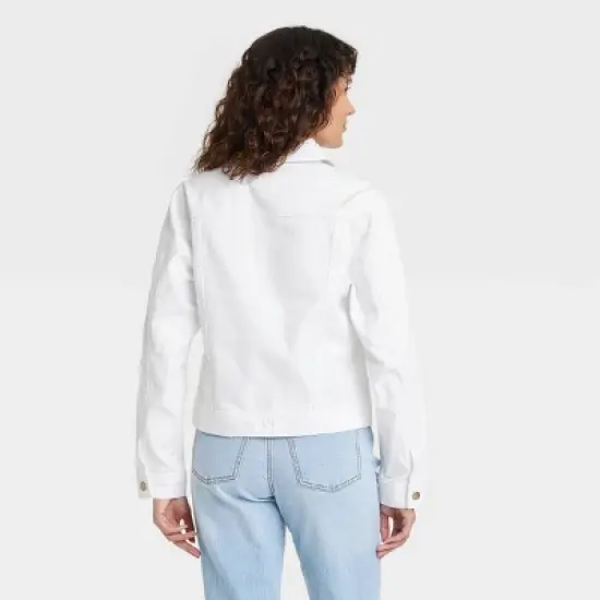 Women's Denim Jacket - Universal Thread&trade; White  image {1}