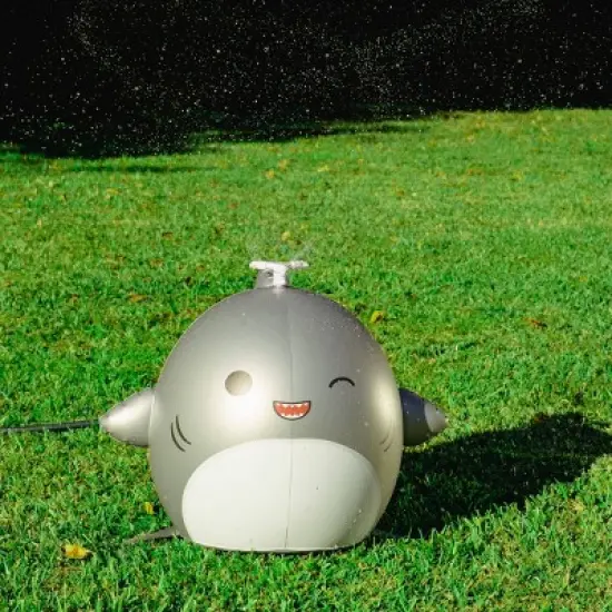 BigMouth Inc. Kids' Squishmallows Gordon the Shark Mini Backyard Inflatable Sprinkler image {1}