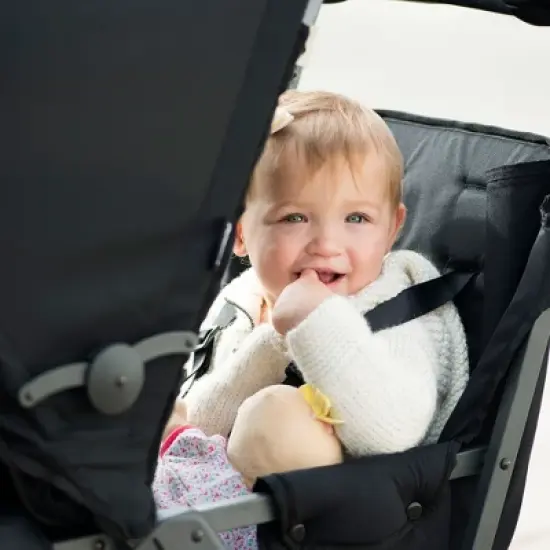 Joovy Caboose Too Ultralight Sit Stand Double Tandem Stroller - Black image {4}