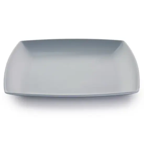 Gibson Home 12 Piece Grayson Melamine Square Dinnerware Set in Gray image {7}