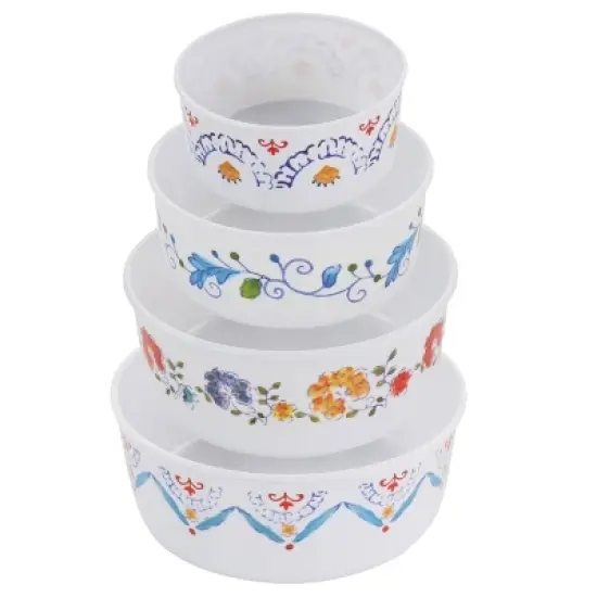 Gibson Home 8 Piece Anaya Round Nesting Food Storage Set image {5}