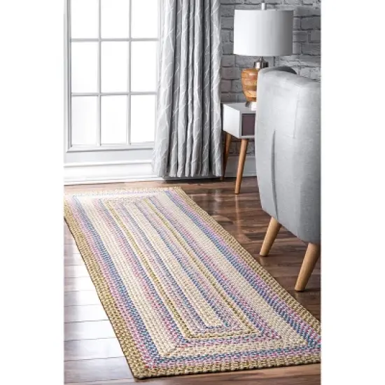 nuLOOM Braided Shay Indoor/Outdoor Patio Area Rug image {1}