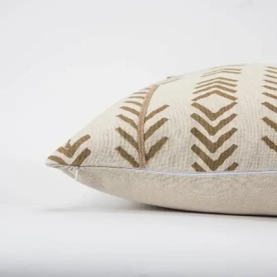 20"x20" Oversize Arrow Poly Filled Square Throw Pillow Gold - Donny Osmond Home image {4}