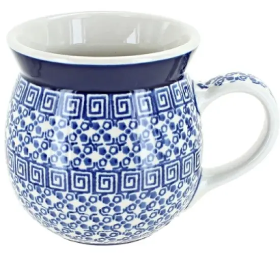 Blue Rose Polish Pottery Ceramika Artystyczna Bubble Mug image {23}
