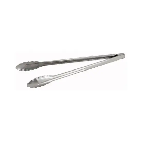 Winco Utility Tongs, Stainless Steel, Heavyweight image {3}