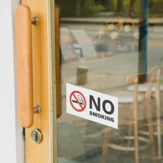 Avery No Smoking Sign Label Stickers, Waterproof, UV Resistant, Preprinted, 2" x 4", 20 Stickers image {3}