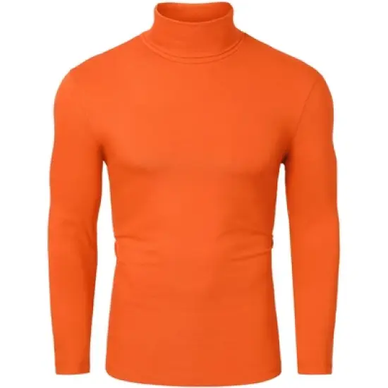 Lars Amadeus Men's Pullover Turtle Neck Long Sleeves Stretchy Slim Fit Tops image {21}