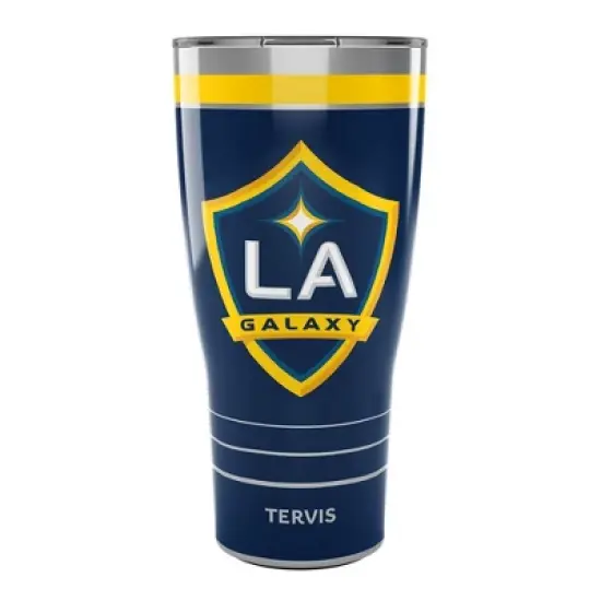 MLS LA Galaxy 30oz MVP Stripe Stainless Steel Tumbler image {3}