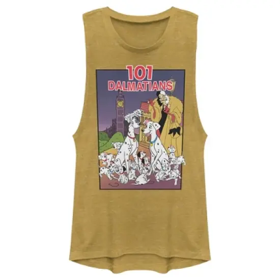 Junior's One Hundred and One Dalmatians VHS Movie Poster Festival Muscle Tee image {3}