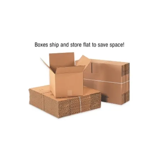 Box Partners Long Corrugated Boxes 18" x 4" x 4" Kraft 25/Bundle 1844 image {3}