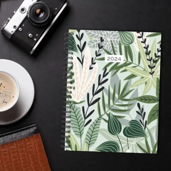 Willow Creek Press 2024 Weekly Planner 8.5"x6.5" Softcover Green Goddess image {4}