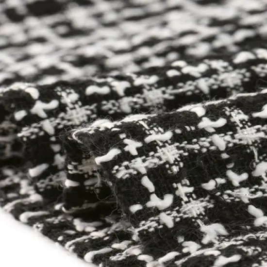 Allegra K Women's Plaid Tweed Elegant High Waist A-Line Button Front Mini Skirt image {4}