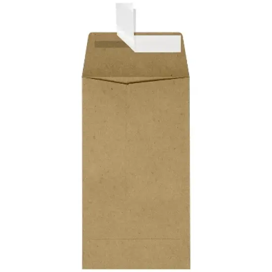 LUX #5 1/2 Coin Envelopes w/Peel & Seel 100% Recy 3.125" x 5.5" Brown LUX-512CO-GB-50 image {1}