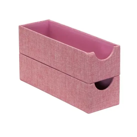 Household Essentials Set of 2 Narrow Drawer Trays Carnation Pink image {3}