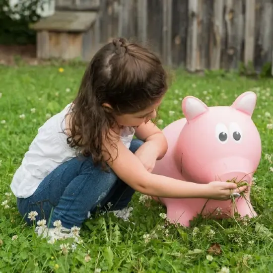 Farm Hoppers Inflatable Bouncing Pink Pig image {2}