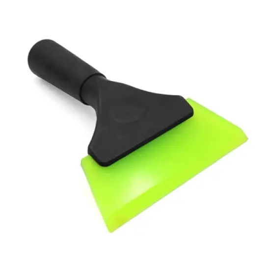 Unique Bargains Antislip Handle Green Rubber Car Window Ice Scraper Snow Removal Tool image {3}