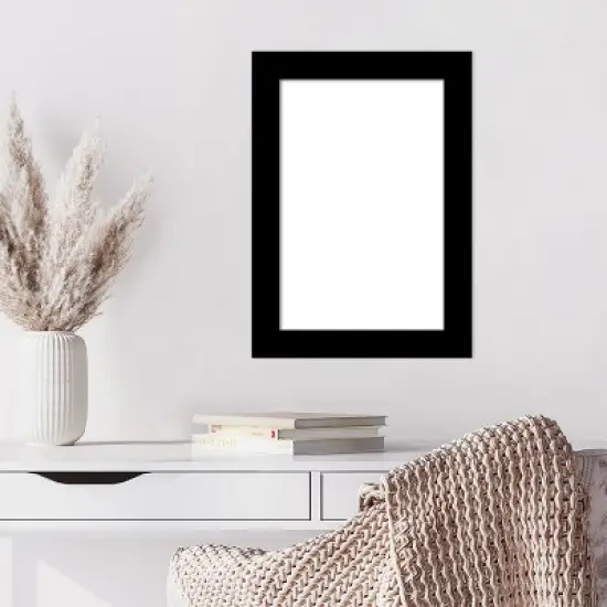 Amanti Art Basic Black Narrow Framed Dry Erase Magnetic Board image {7}