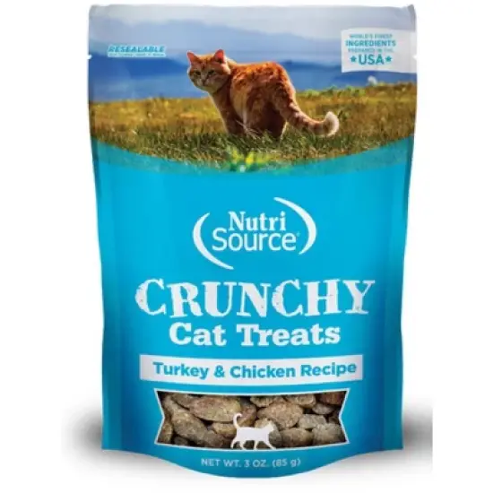 NutriSource Turkey & Chicken Crunchy Cat Treats - 3 Oz image {1}