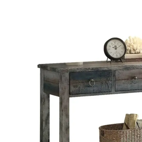 Console Table Oak Teal - Acme Furniture image {5}