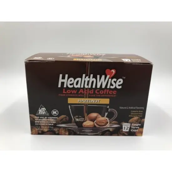 HealthWise Low Acid Hazelnut Keurig K-Cup Coffee Pods image {2}