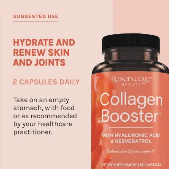 Reserveage Beauty, Collagen Booster, Collagen Supplement for Skin Care and Joint Health, Supports Healthy Collagen Production image {4}