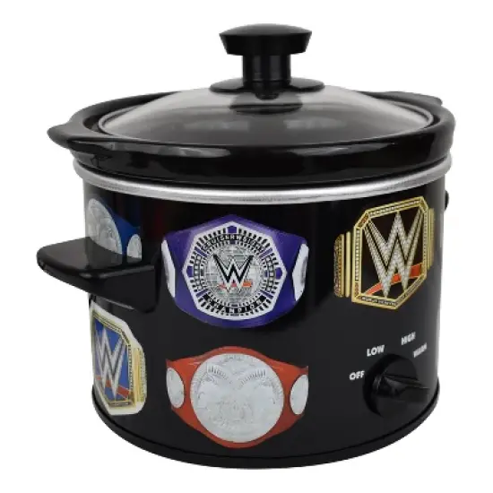 Uncanny Brands WWE Championship Belt 2 QT Slow Cooker- Removable Ceramic Insert Bowl image {5}