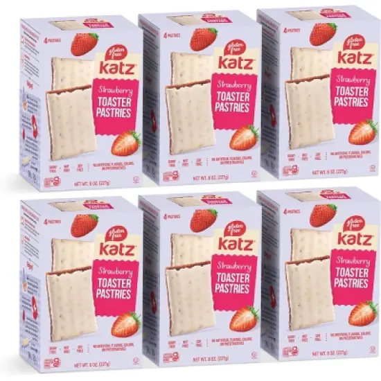 Katz Gluten Free Toaster Pastries - Strawberry - 6 Pack image {4}