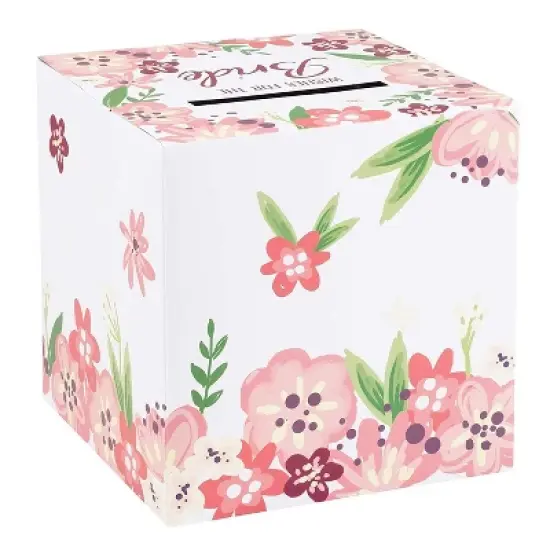 Juvale 50 Pack Advice Cards with Box for Wedding Receptions, Wishes for The Bride, 8 x 8 in image {4}