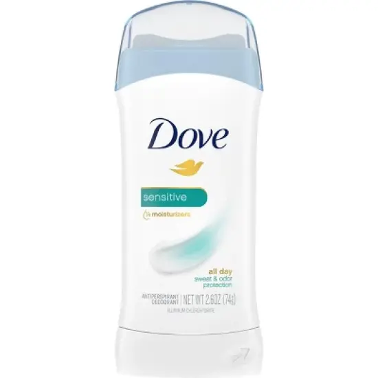 Dove Invisible Solid Antiperspirant Deodorant Stick Sensitive,, 2.6 oz image {5}