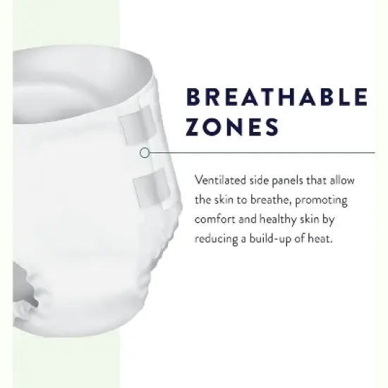 Prevail Unisex Youth Absorbent Briefs, Youth/X-Small, Maximum Absorbency, Refastenable Tabs, 96ct image {3}