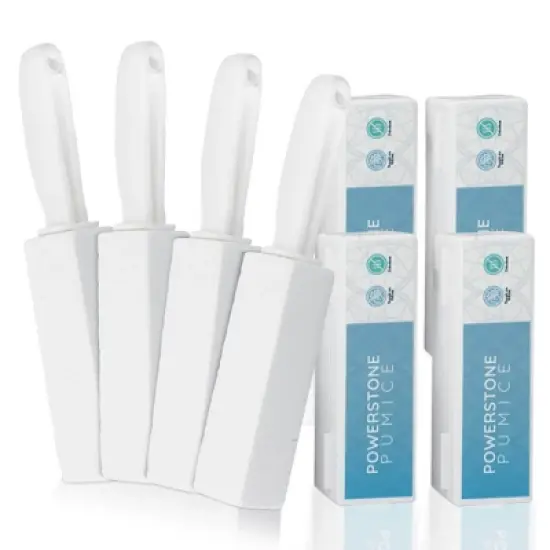 Powerstone Pumice Toilet Bowl Cleaner with Handle (4-pack) - A Solution for Hard Water Stains on Toilets, Grills, Tiles, Grout & Pools image {6}