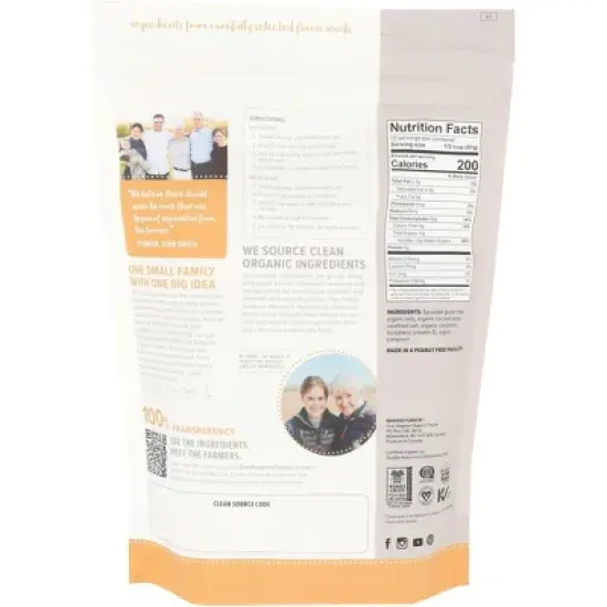 One Degree Organic Foods Coconut Sugar & Spice Instant Oatmeal - Case of 6/18 oz image {2}