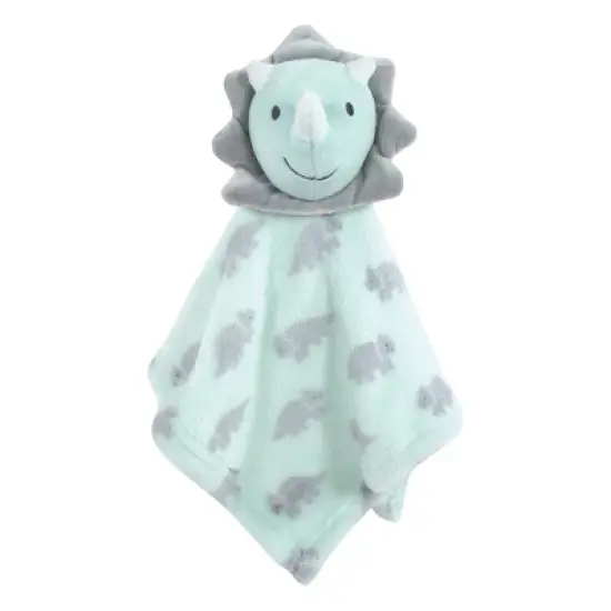 Hudson Baby Infant Boy Flannel Plush Sleep and Play and Security Toy, Triceratops image {2}