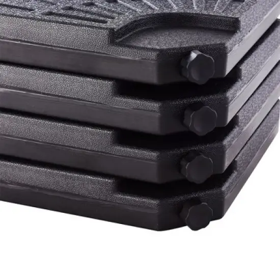 Costway 4 Plate Patio Offset Umbrella Base Stand Weights Sand/Water Filled Base image {8}