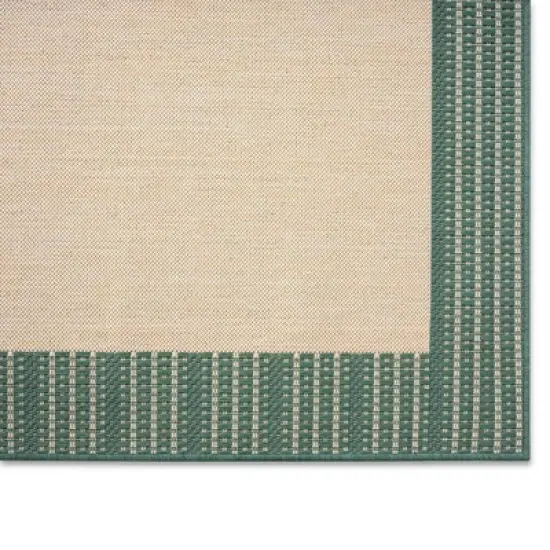 7'9" x 10'2" New York Patio Country Landry Indoor/Outdoor Rug Beige/Green - Nicole Miller image {2}