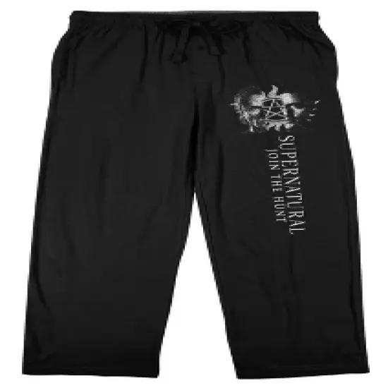 Supernatural Winchester Bros Men's Black Sleep Pajama Pants image {6}